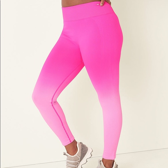 💗VS PINK NEON BUBBLEGUM DIP SEAMLESS LEGGINGS - Picture 4 of 8